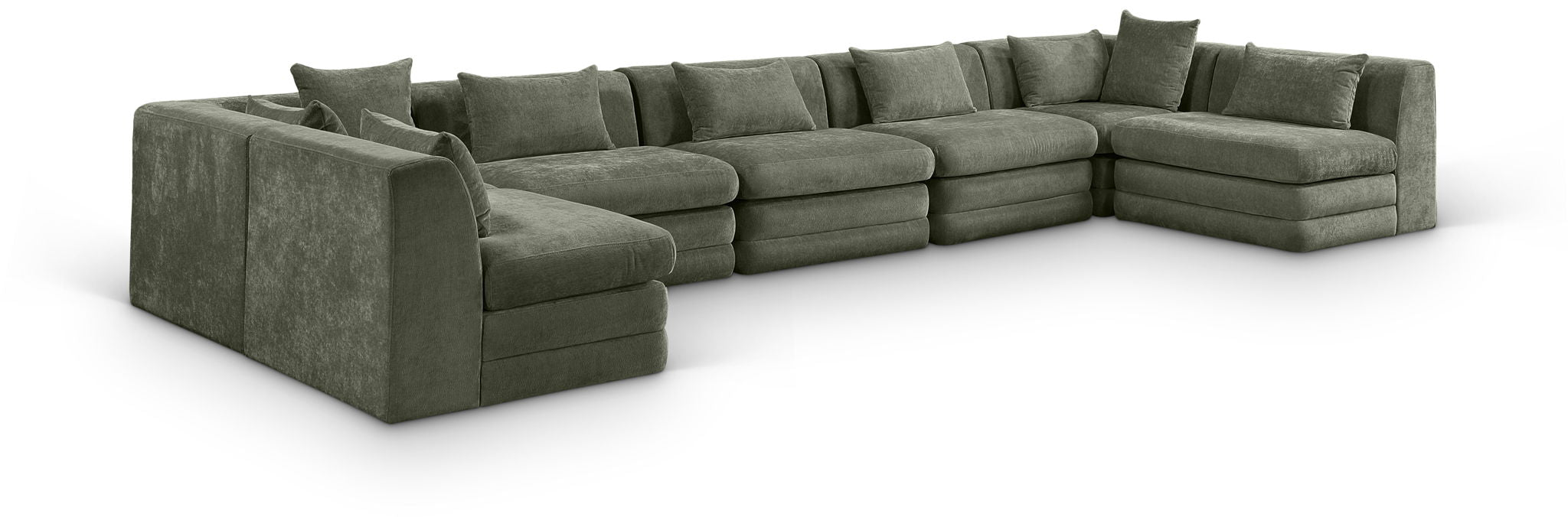 Stellar - 7 Piece Chenille Fabric Upholstered Modular Sectional - Urban Living Furniture (Los Angeles, CA)