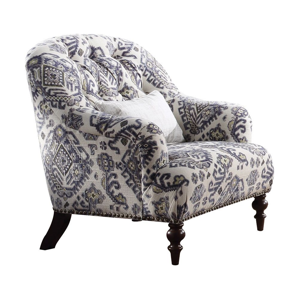 Saira - Chair With Pillow - Pattern Fabric - Urban Living Furniture (Los Angeles, CA)
