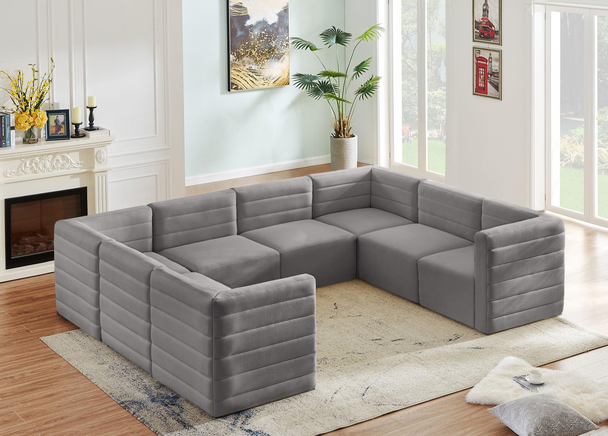 Quincy - 8 Piece  Modular Sectional - Urban Living Furniture (Los Angeles, CA)