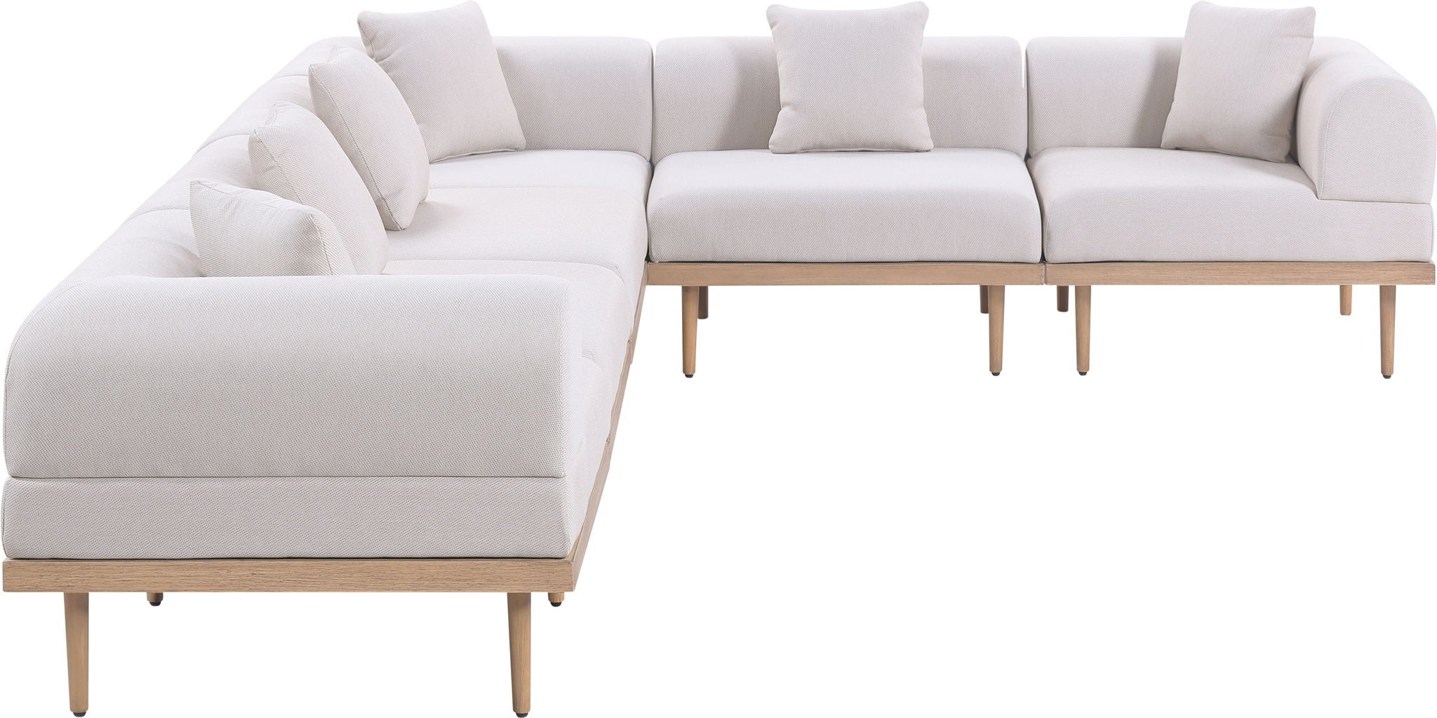 Laguna - 6 Piece 142" Outdoor Patio Modular Sectional - Urban Living Furniture (Los Angeles, CA)