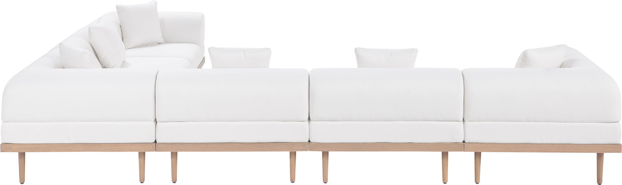 Laguna - 6 Piece 142" Outdoor Patio Modular Sectional - Urban Living Furniture (Los Angeles, CA)