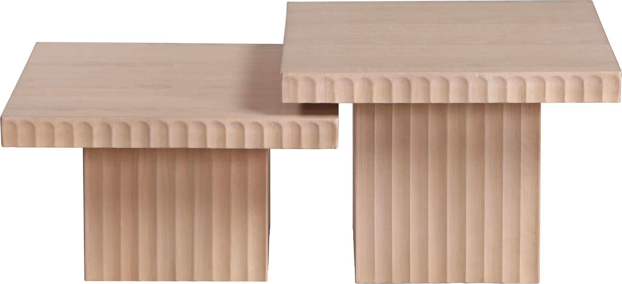 Spencer - 15" Oak Veneer 2 Piece Coffee Table - Urban Living Furniture (Los Angeles, CA)
