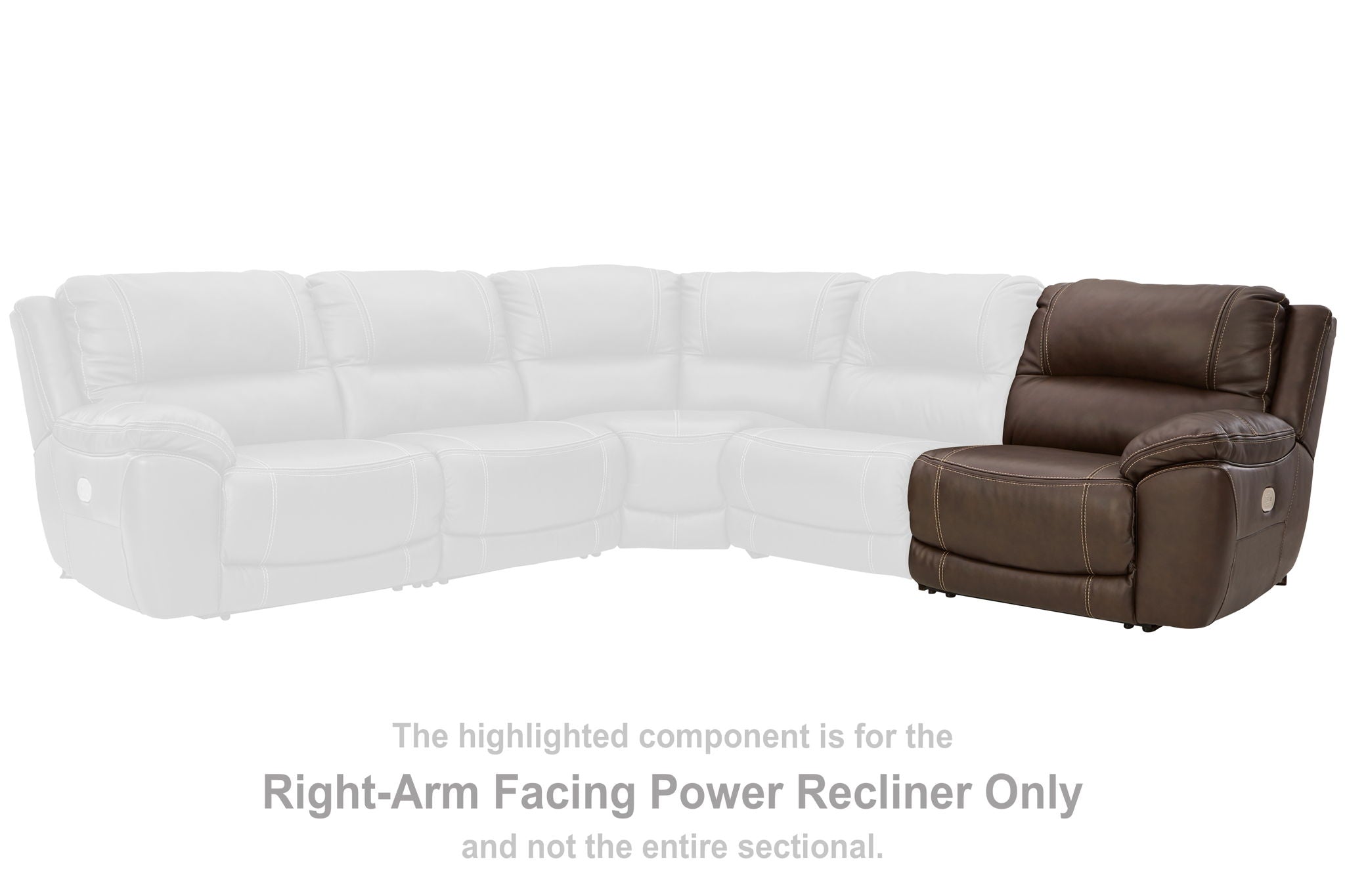 Dunleith - Chocolate - RAF Zero Wall Power Recliner - Urban Living Furniture (Los Angeles, CA)