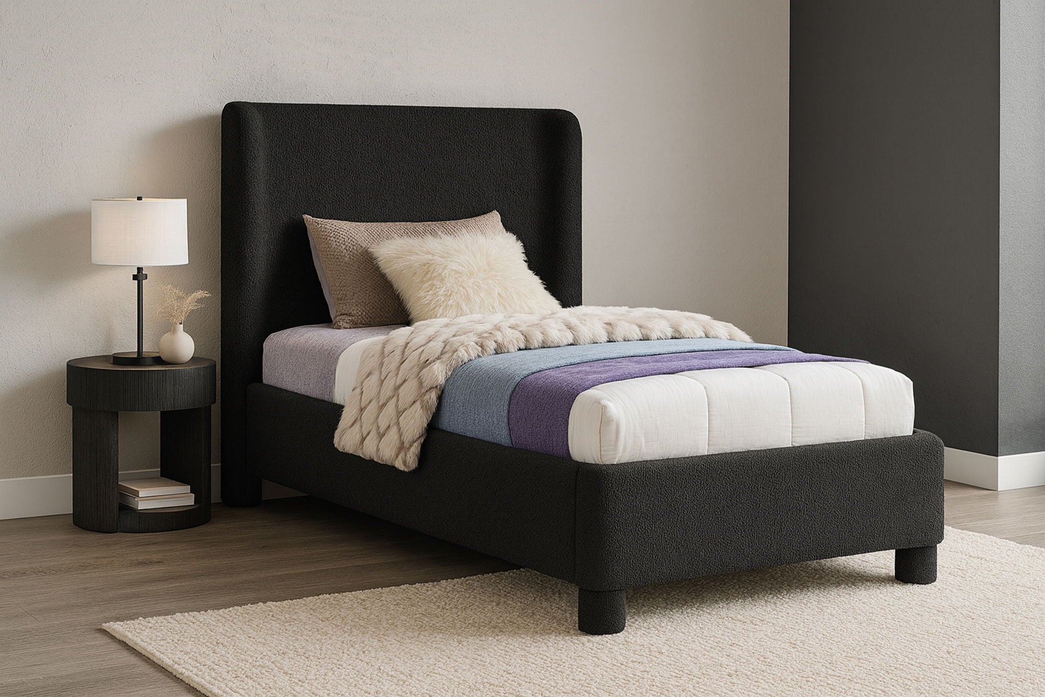 Penny - Boucle Fabric Bed - Urban Living Furniture (Los Angeles, CA)
