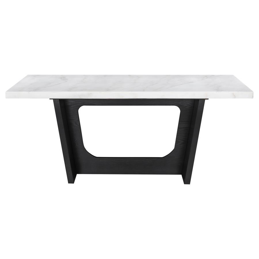 Osborne - Marble Top Dining Table - Rustic Espresso - Urban Living Furniture (Los Angeles, CA)