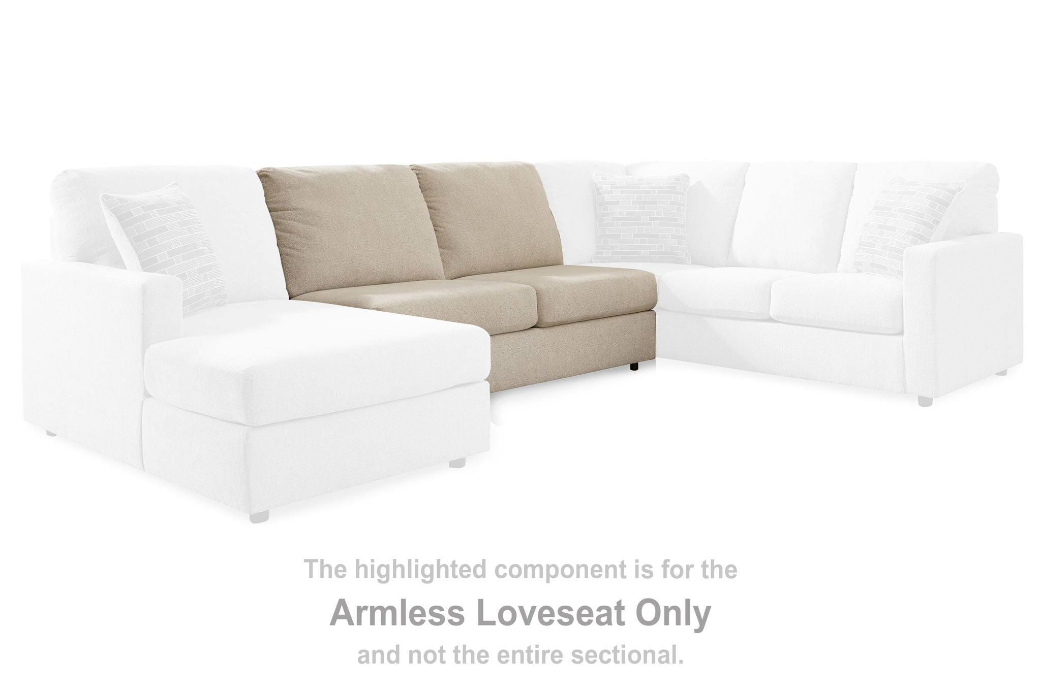 Edenfield - Armless Loveseat - Urban Living Furniture (Los Angeles, CA)