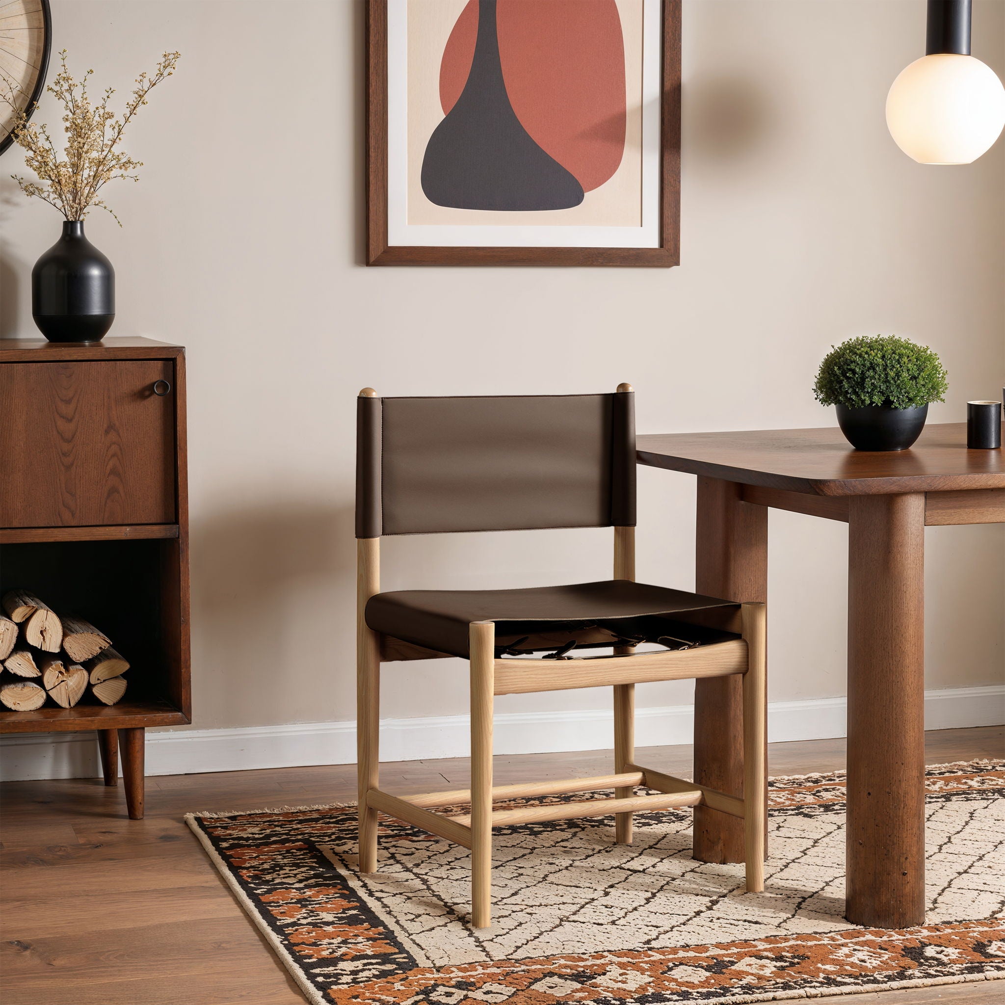 Rawlins - Dining Chair (Set of 2) - Natural Frame - Urban Living Furniture (Los Angeles, CA)