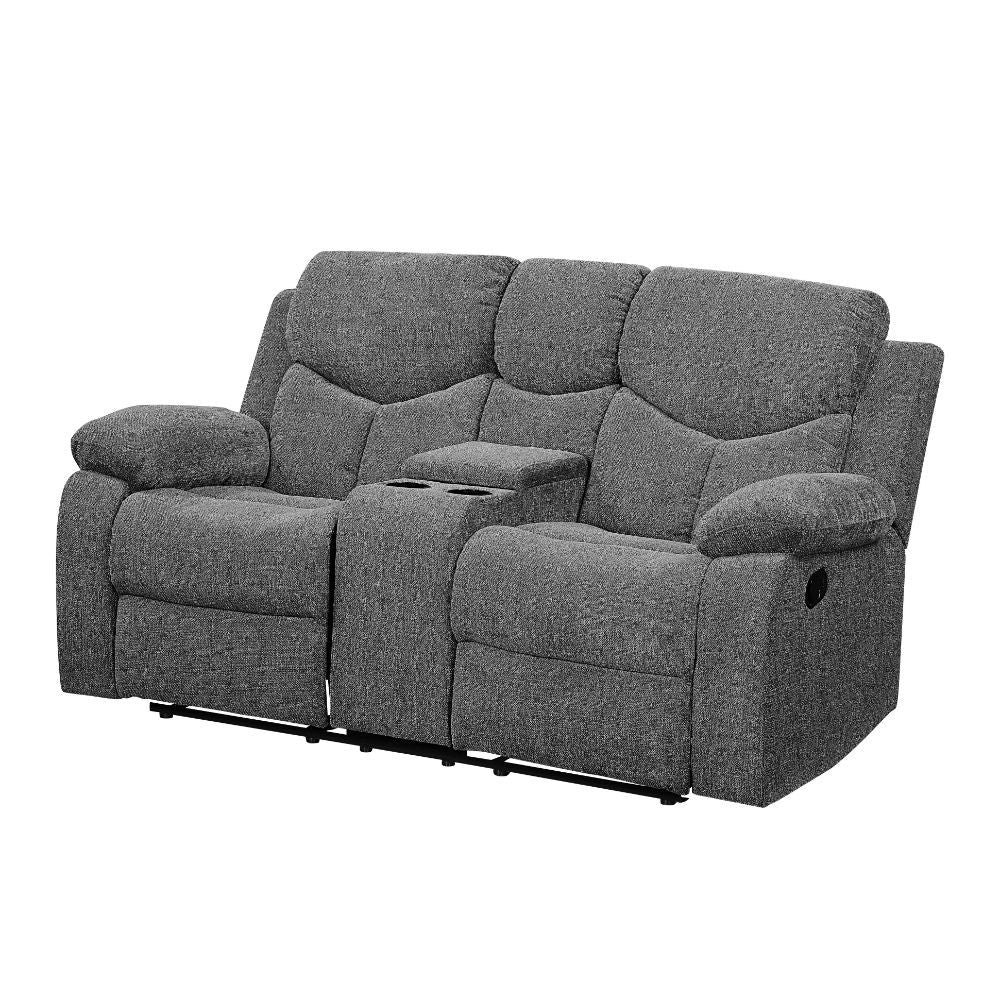 Kalen - Motion Loveseat With Console - Gray Chenille - Urban Living Furniture (Los Angeles, CA)