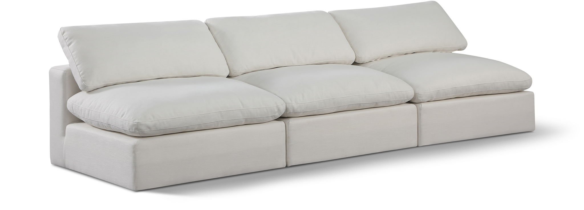 Comfy - Linen Modular Armless Sofa 3 Seats - Urban Living Furniture (Los Angeles, CA)