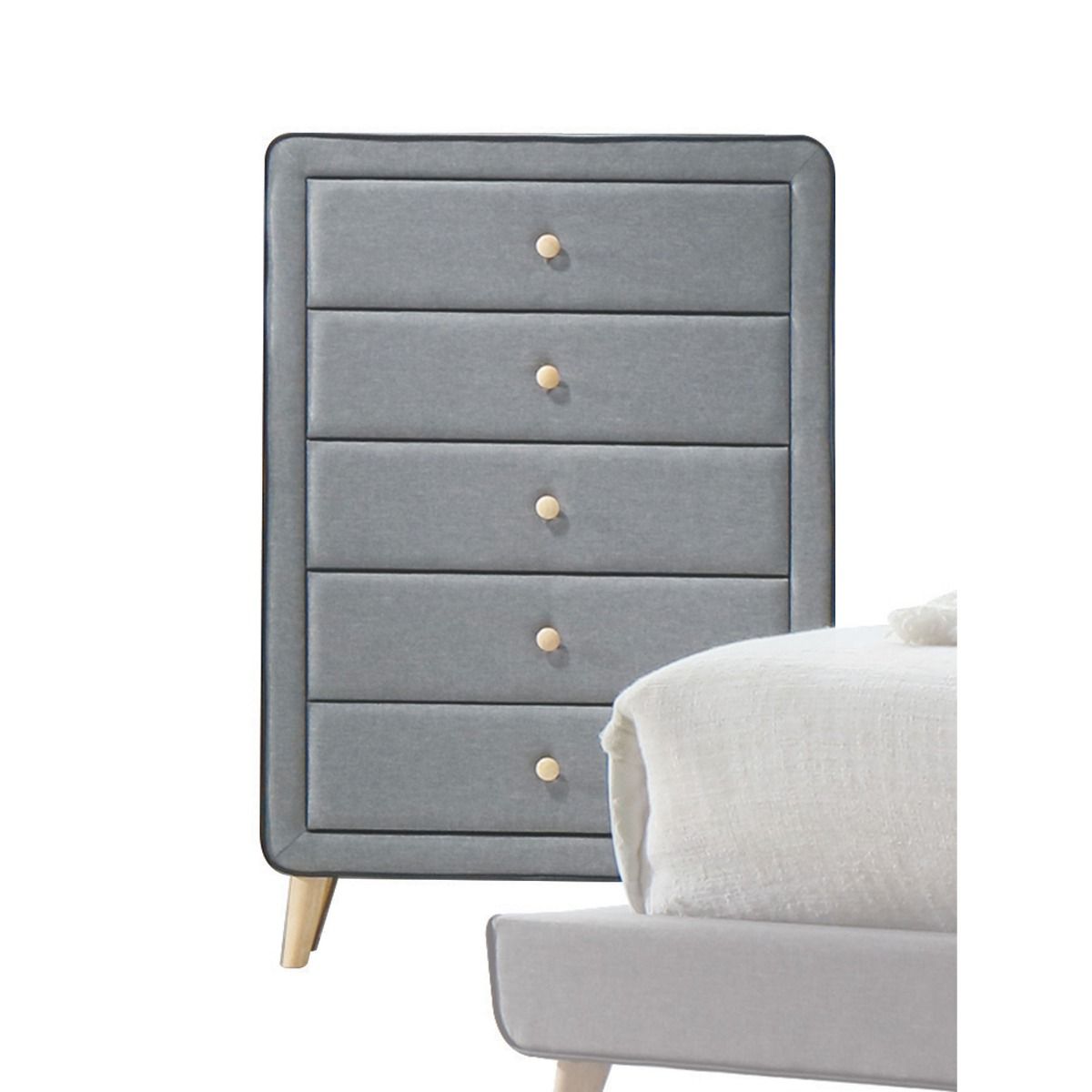 Valda - Chest - Light Gray Fabric - Urban Living Furniture (Los Angeles, CA)