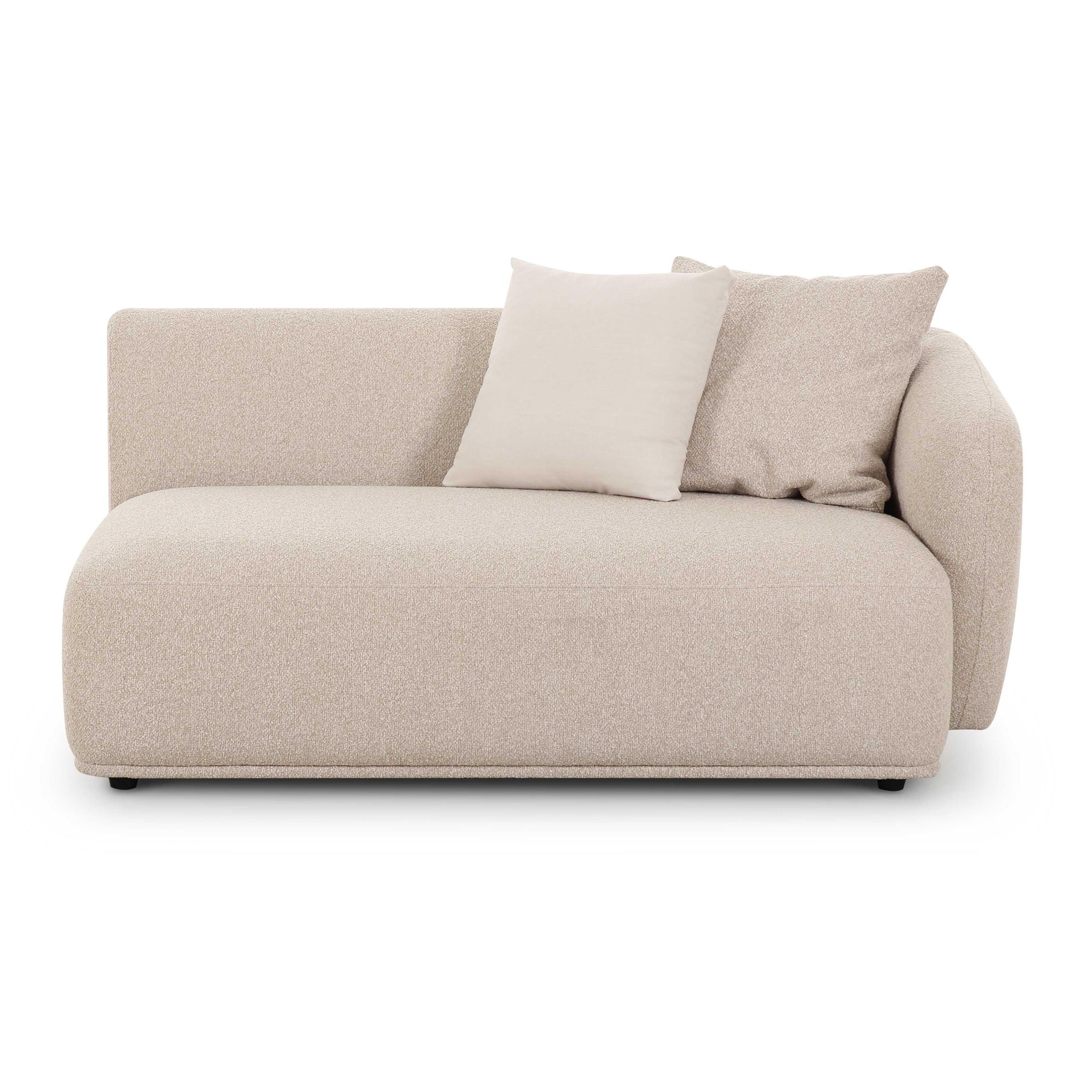 Sylvie - Right Arm 2-Seater Loveseat - Cream - Urban Living Furniture (Los Angeles, CA)