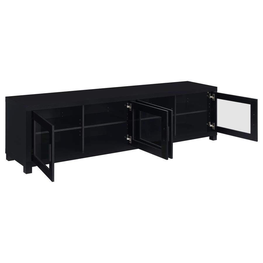 Jupiter - 4 Door Engineered Wood TV Stand - Black - Urban Living Furniture (Los Angeles, CA)