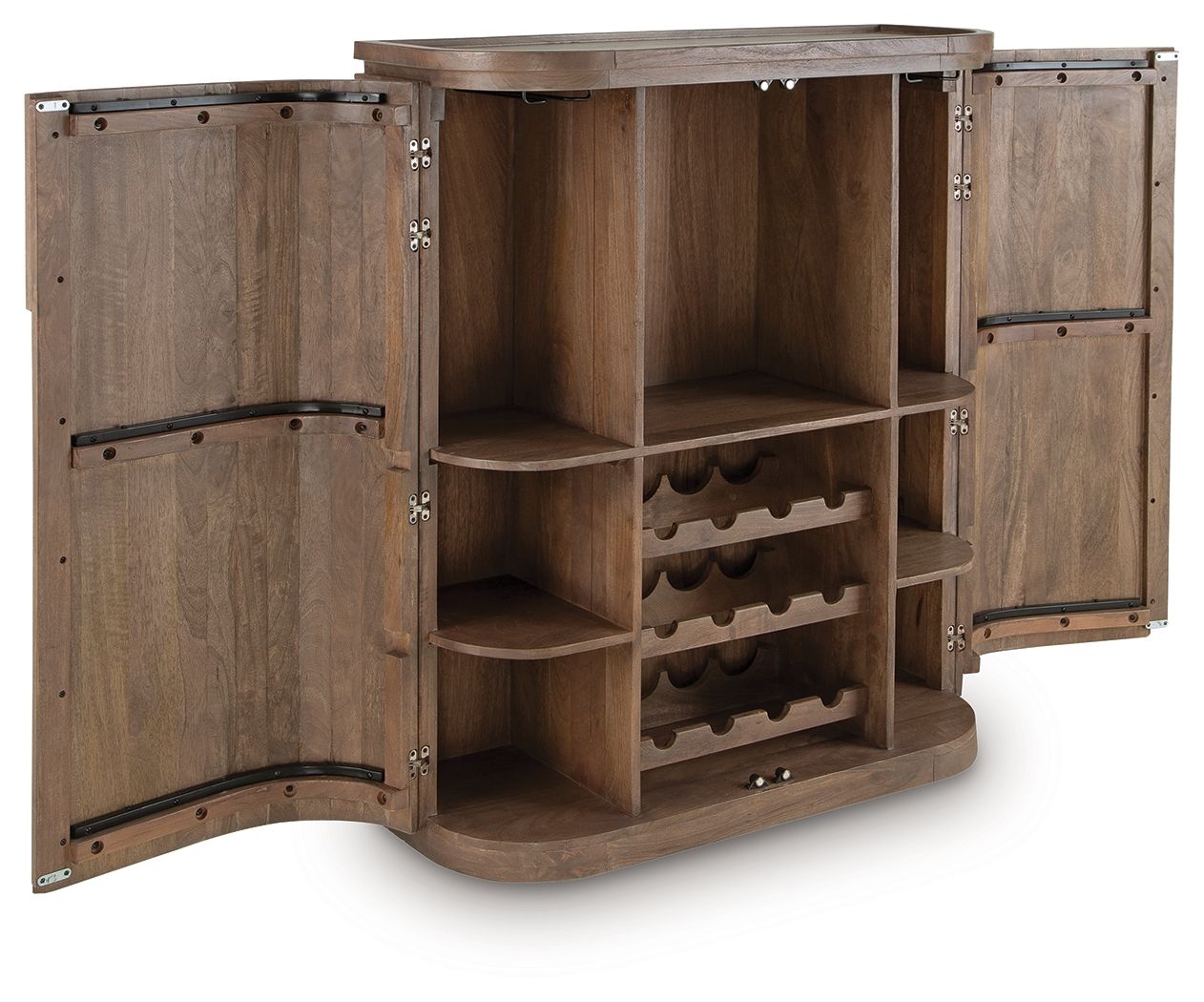 Landermont - Medium Brown - Bar Cabinet - Urban Living Furniture (Los Angeles, CA)