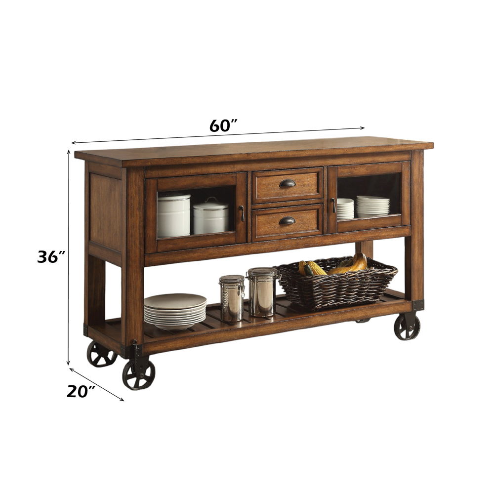 Kadri - Kitchen Cart - Distressed Chestnut - Urban Living Furniture (Los Angeles, CA)