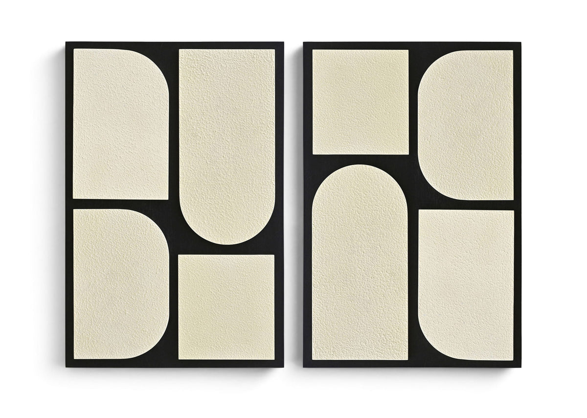 Icon - Mango Wood 2 Piece Wall Art