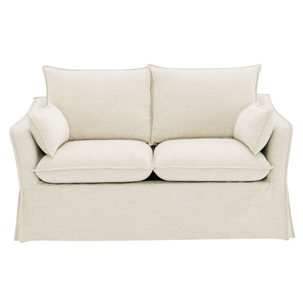 Shane - Loveseat With 2 Pillows - Beige Linen - Urban Living Furniture (Los Angeles, CA)