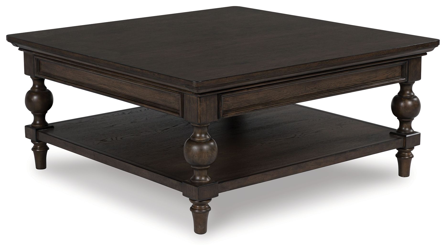 Veramond - Dark Brown - Square Cocktail Table - Urban Living Furniture (Los Angeles, CA)