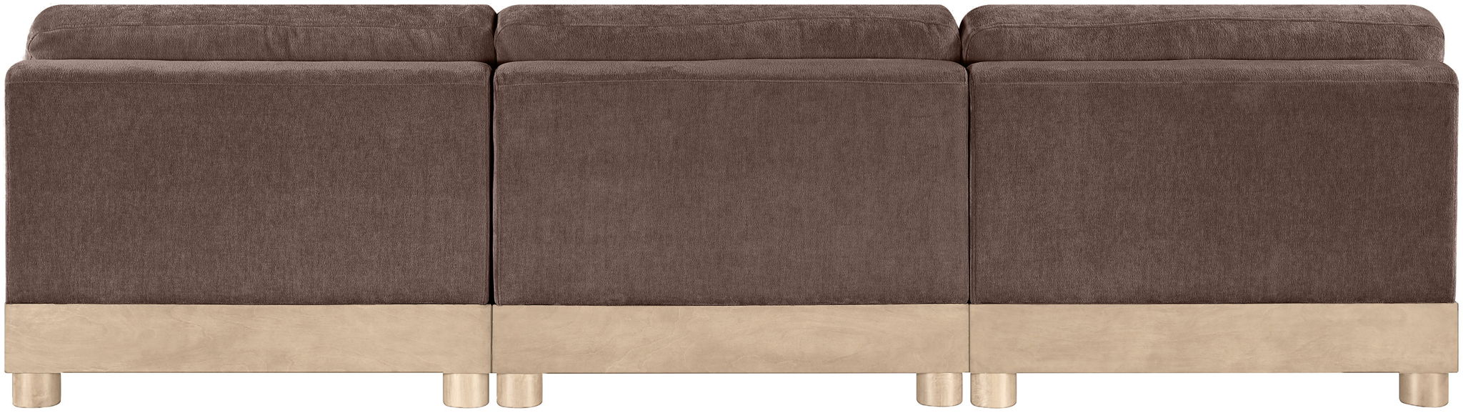 Turin - Chenille Fabric Upholstered Modular Sectional - Brown