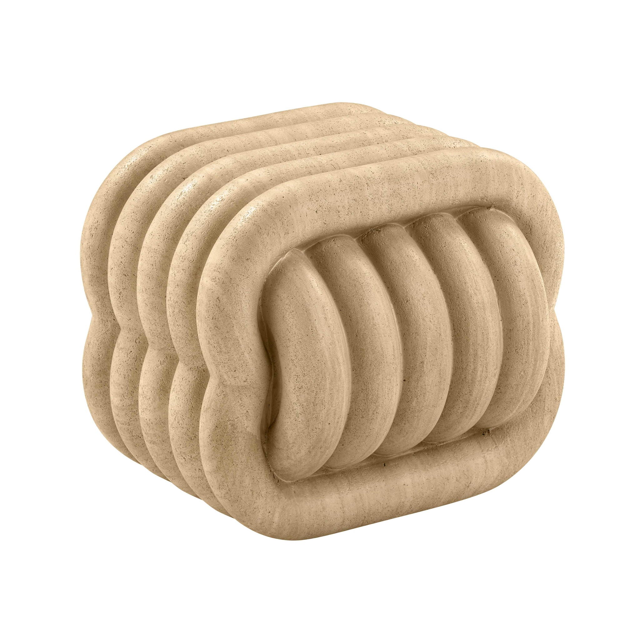 Love Knot - Faux Marble Indoor / Outdoor Accent Stool - Urban Living Furniture (Los Angeles, CA)