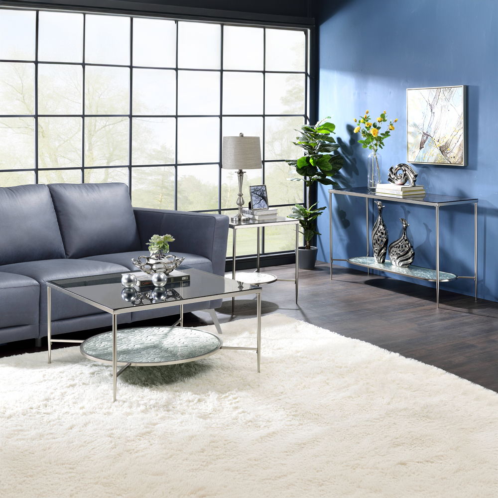 Adelrik - Sofa Table - Glass & Chrome - Urban Living Furniture (Los Angeles, CA)