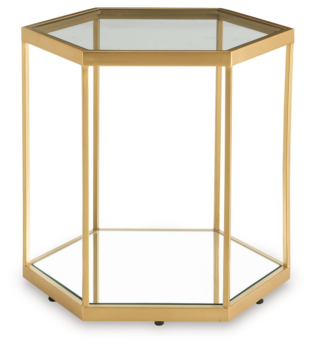 Veerwick - Gold Finish - Accent Cocktail Table - Urban Living Furniture (Los Angeles, CA)