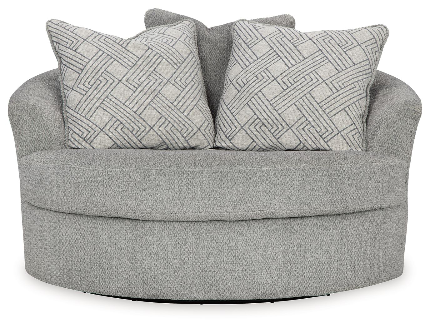 Casselbury - Cement - Oversized Swivel Accent Chair - Urban Living Furniture (Los Angeles, CA)