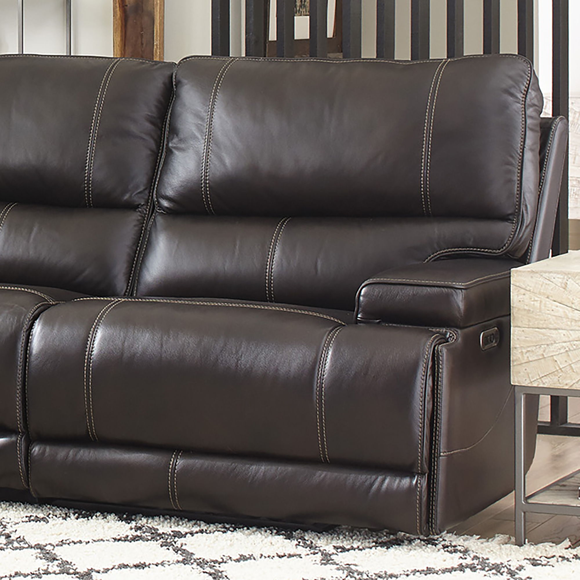 Whitman - Powered by Freemotion Power Cordless Right Arm Facing Recliner - Verona Coffee - Urban Living Furniture (Los Angeles, CA)