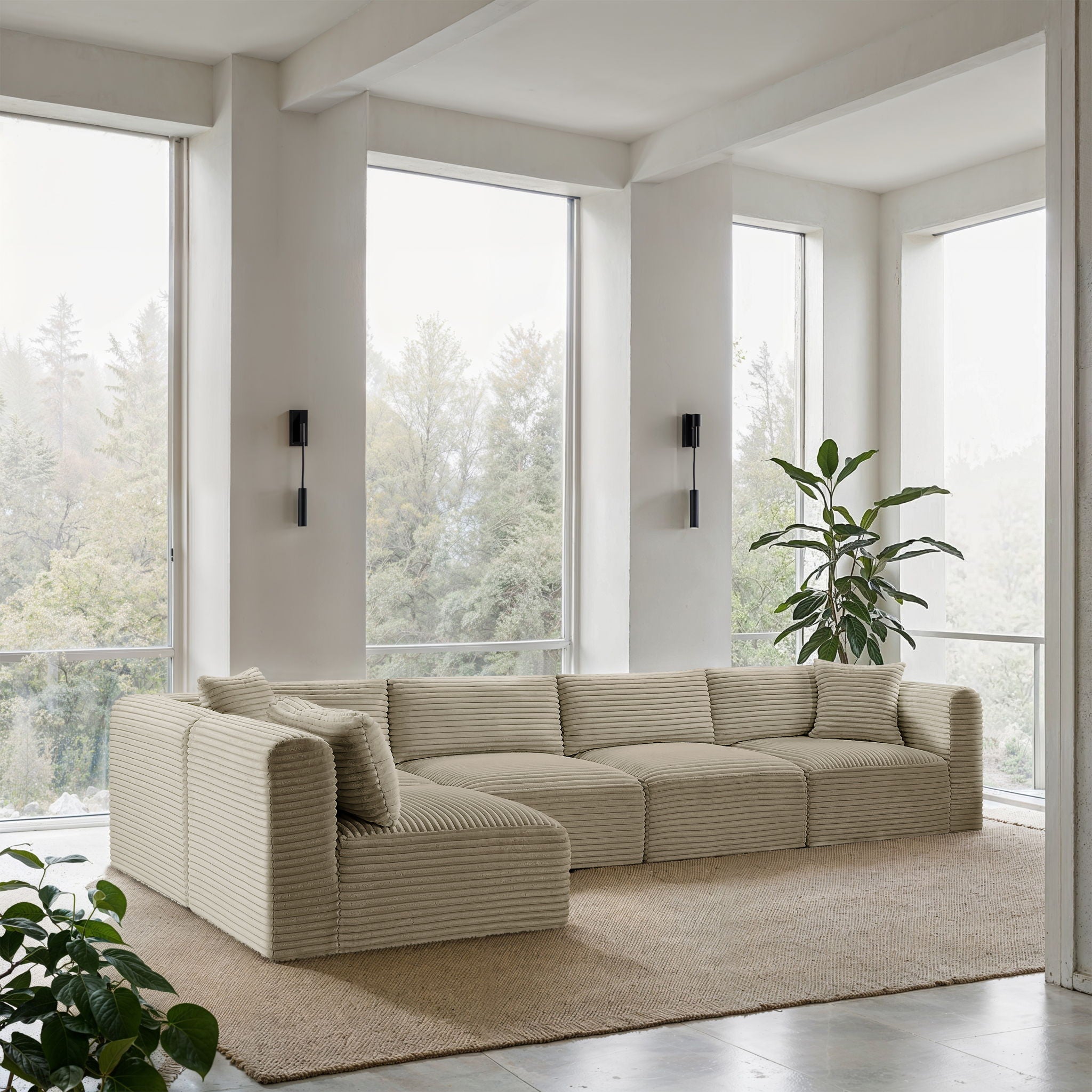 Shaggy - 5 Piece Modular Sectional - Urban Living Furniture (Los Angeles, CA)