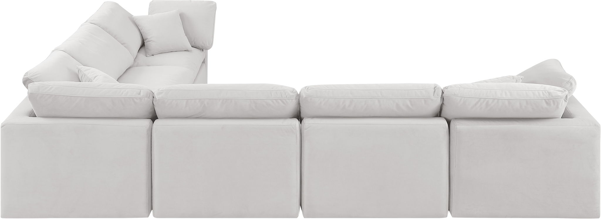 Indulge - Velvet 6 Piece Modular Corner Sectional - Urban Living Furniture (Los Angeles, CA)