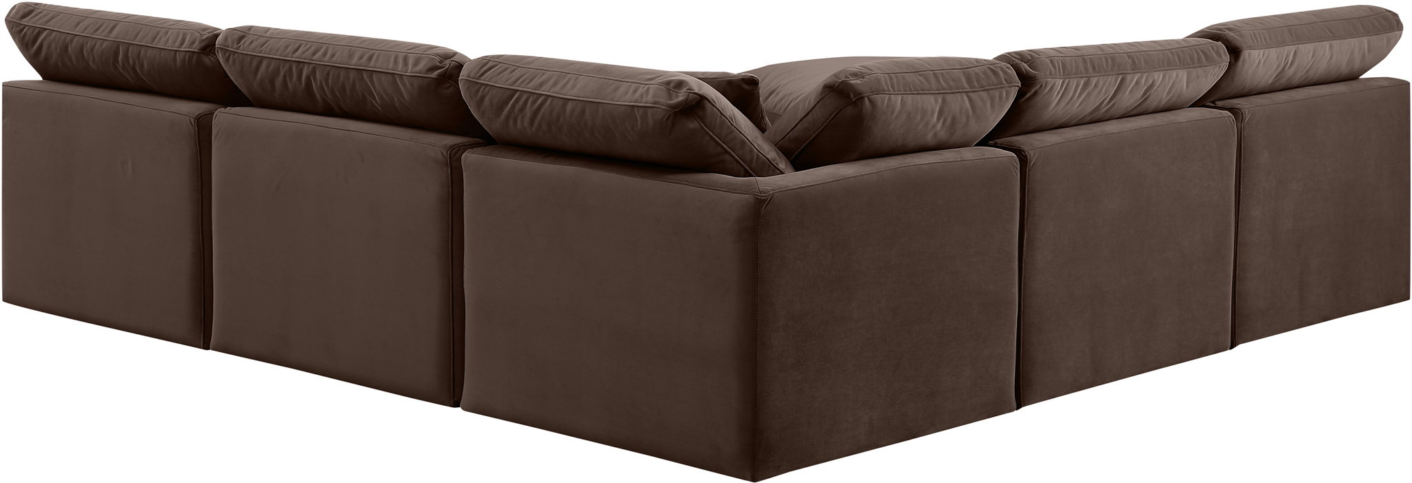 Indulge - Velvet 5 Piece Modular Corner Armless Sectional - Urban Living Furniture (Los Angeles, CA)