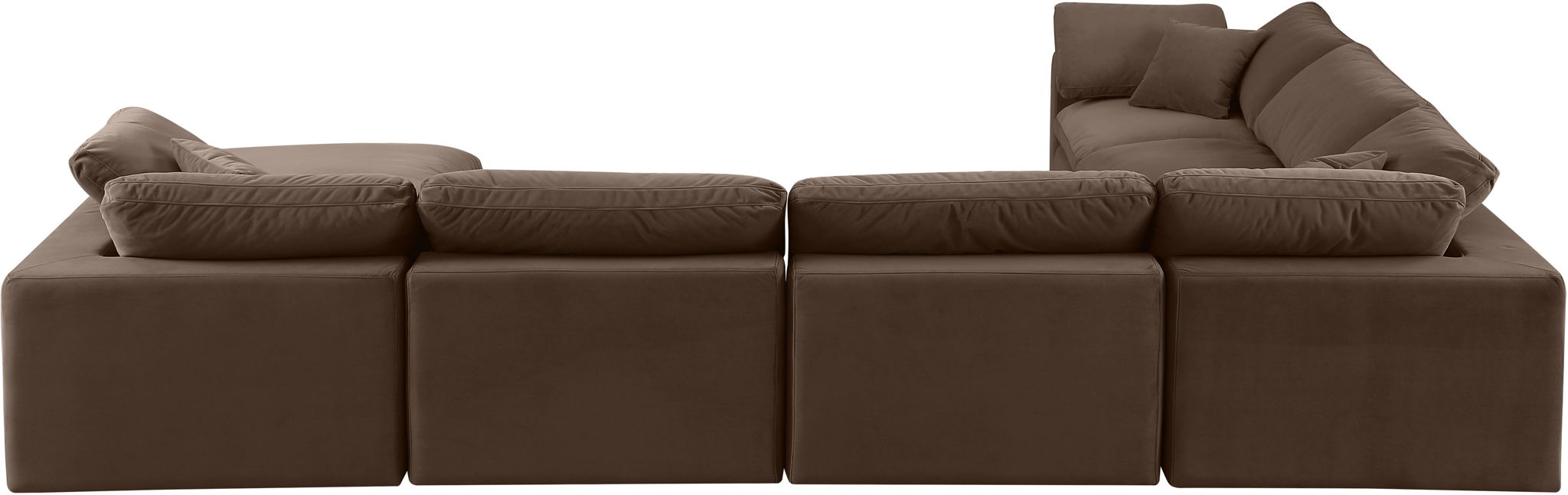 Comfy - 7 Piece Velvet Modular Sectional With Chaise - Urban Living Furniture (Los Angeles, CA)