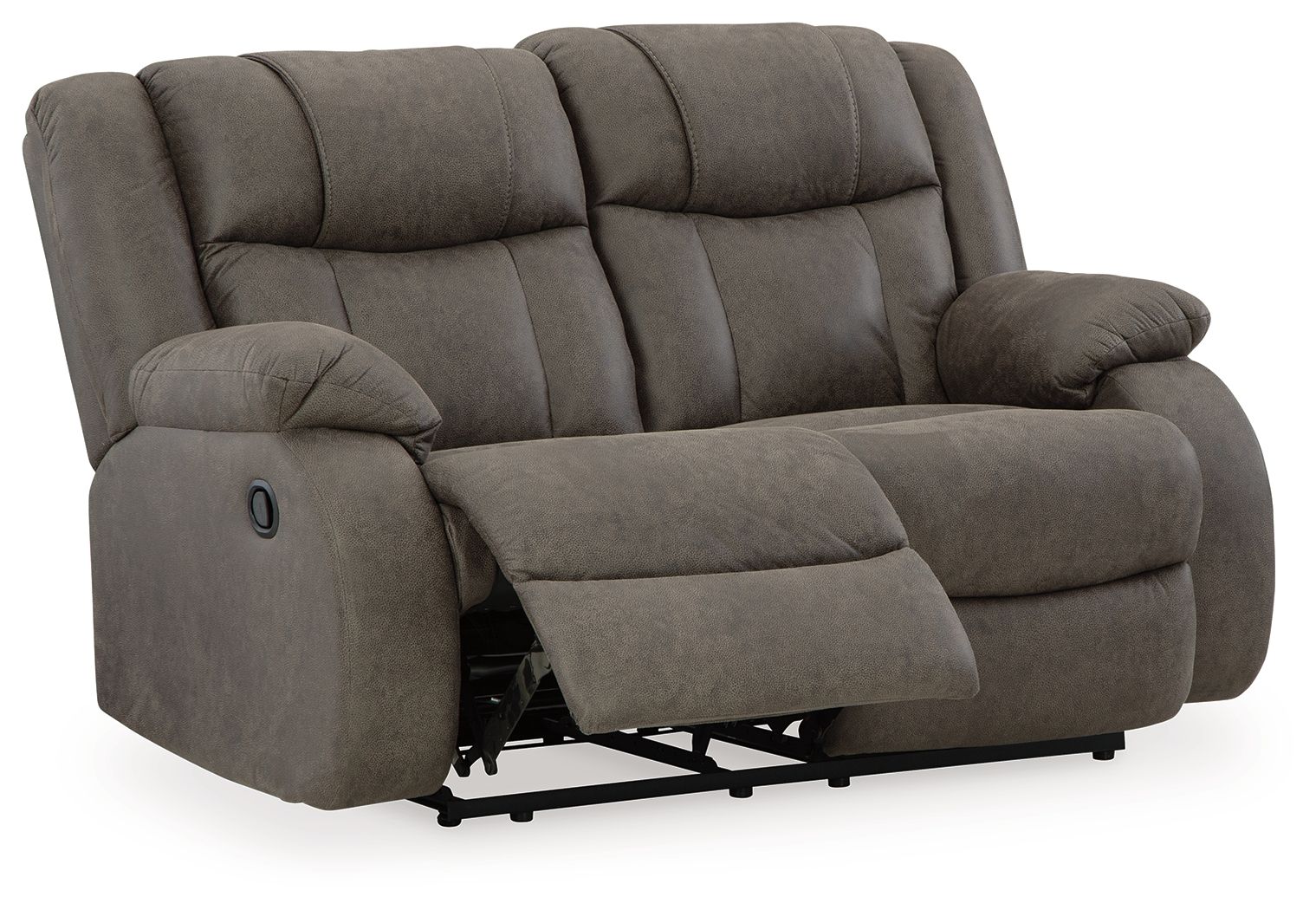 First Base - Gunmetal - Reclining Loveseat - Urban Living Furniture (Los Angeles, CA)