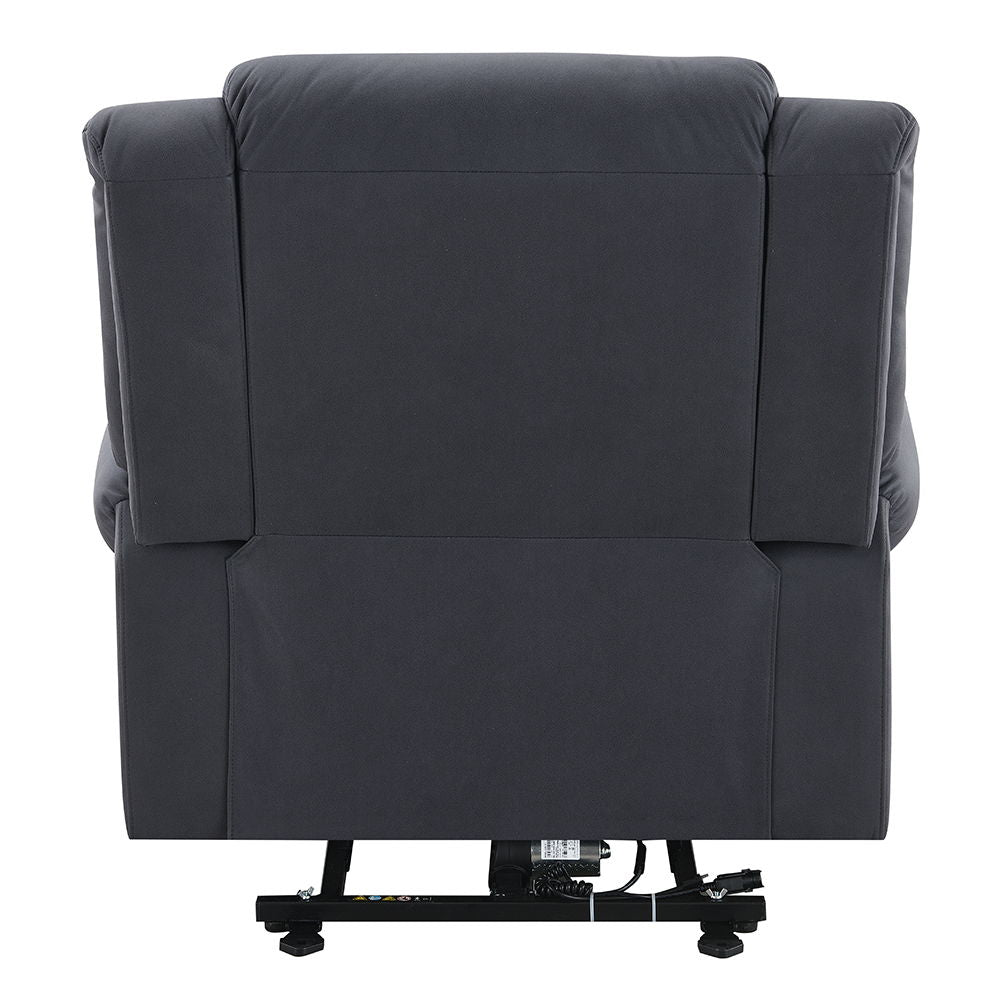Domana - Power Recliner With Lift & Heating & Massage - Dark Blue Fabric - Urban Living Furniture (Los Angeles, CA)