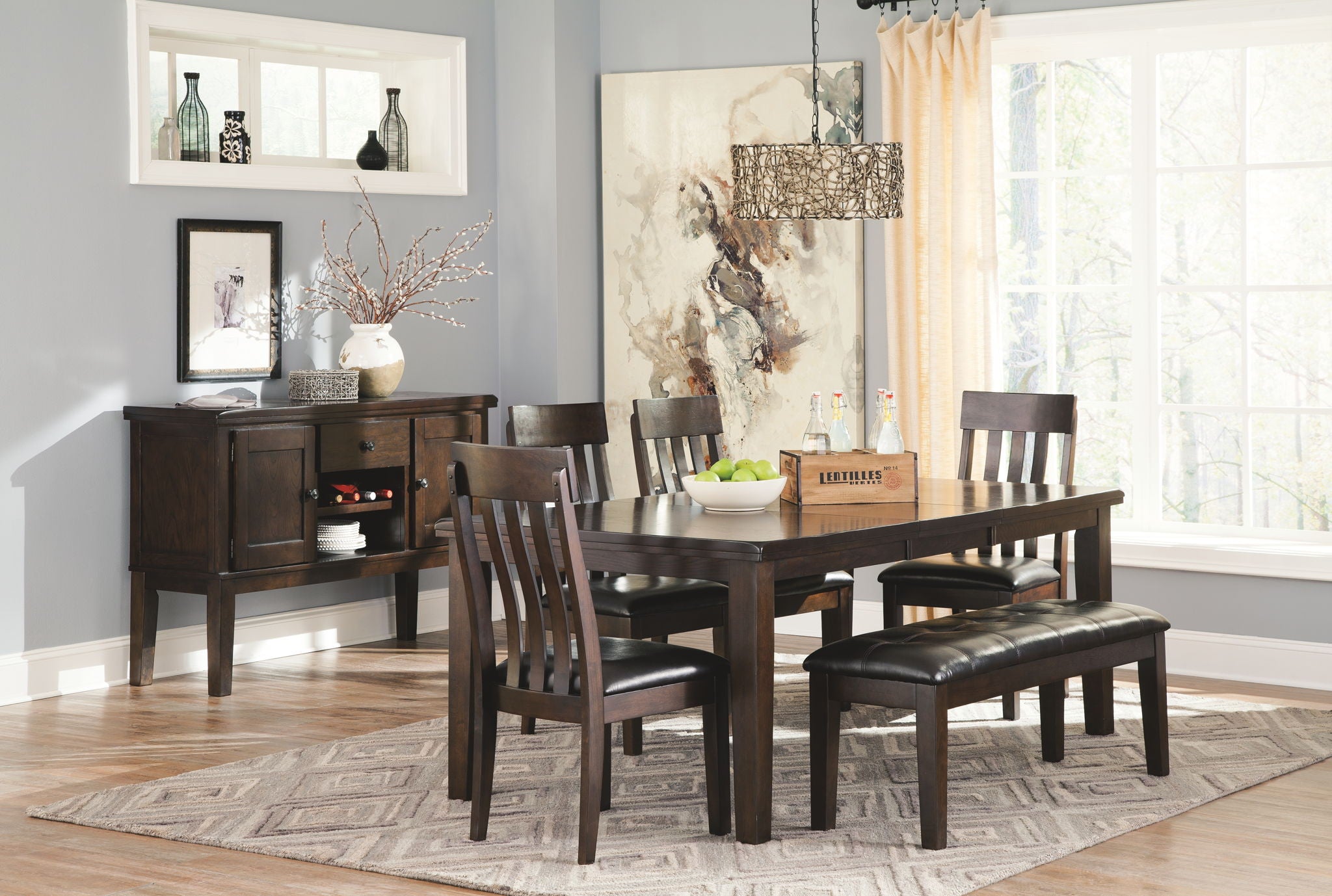 Haddigan - Dark Brown - Dining UPH Side Chair (Set of 2) - Urban Living Furniture (Los Angeles, CA)