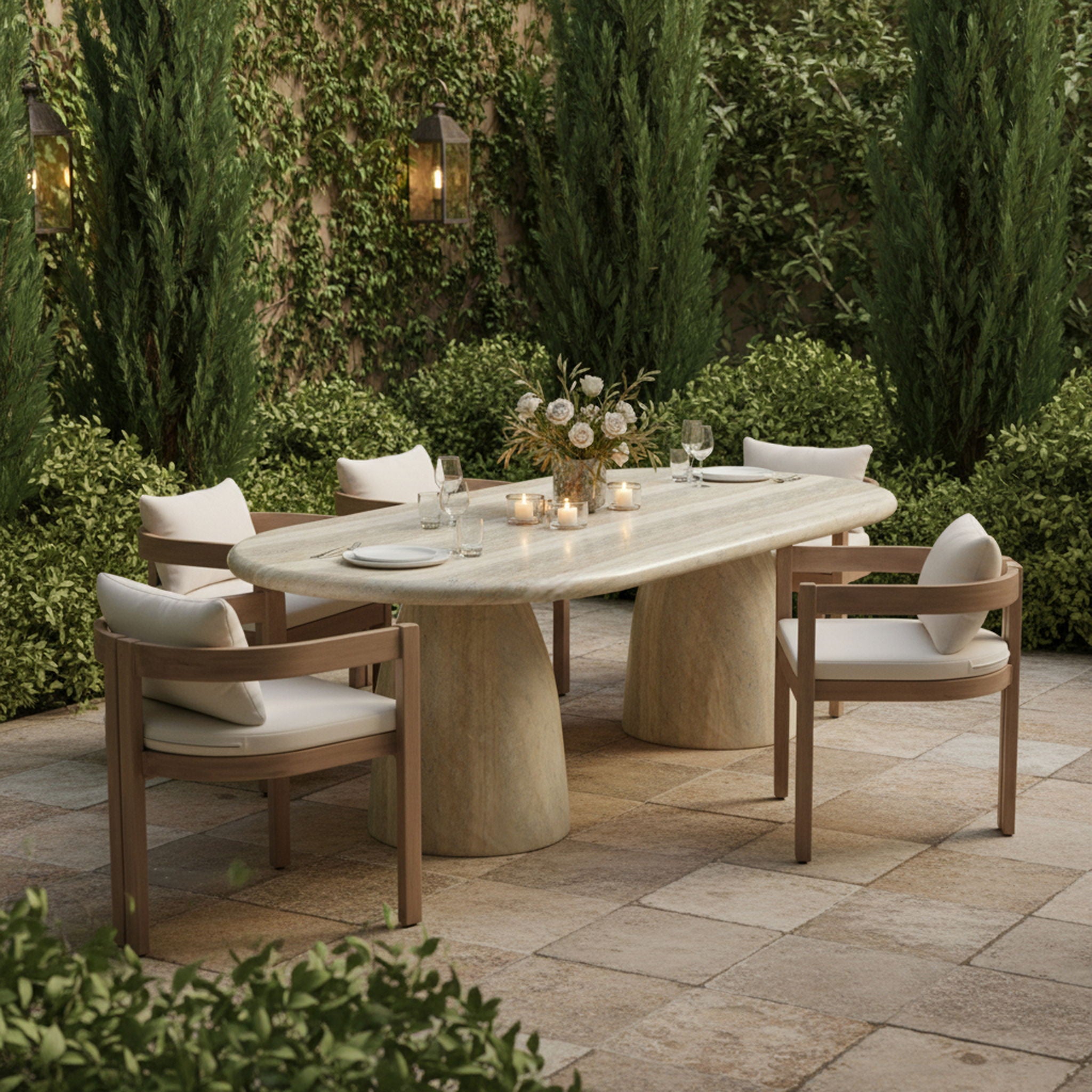Newport - Water Resistant Fabric Upholstered Outdoor Patio Dining Chair - Urban Living Furniture (Los Angeles, CA)