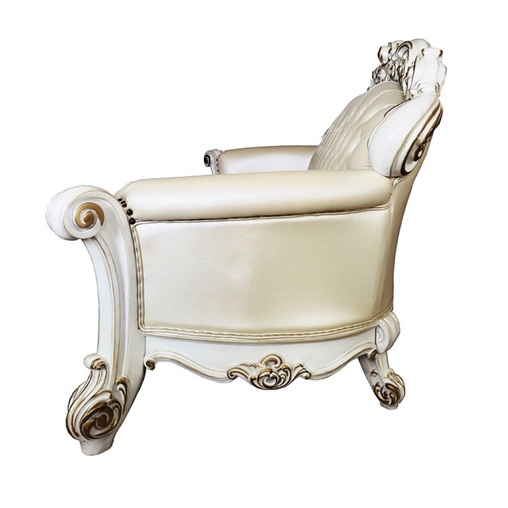 Vendome - Sofa With 5 Pillows - Champagne Synthetic Leather & Antique Pearl - Urban Living Furniture (Los Angeles, CA)
