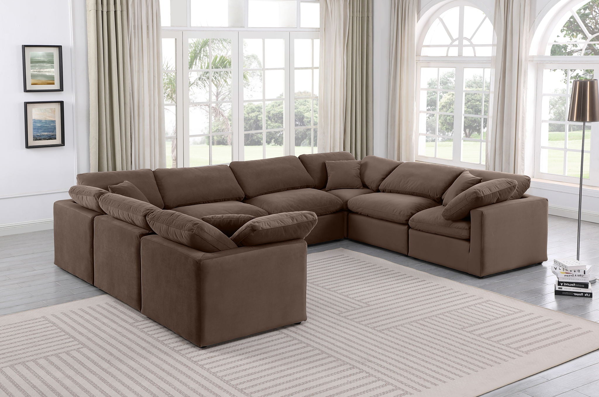 Indulge - Velvet 8 Piece Modular Sectional - Urban Living Furniture (Los Angeles, CA)