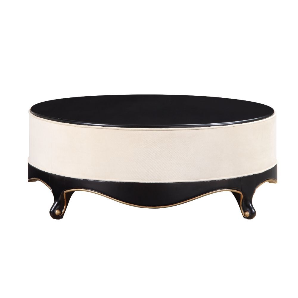 Sheridan - Cocktail Table - Cream Fabric & Black - Urban Living Furniture (Los Angeles, CA)