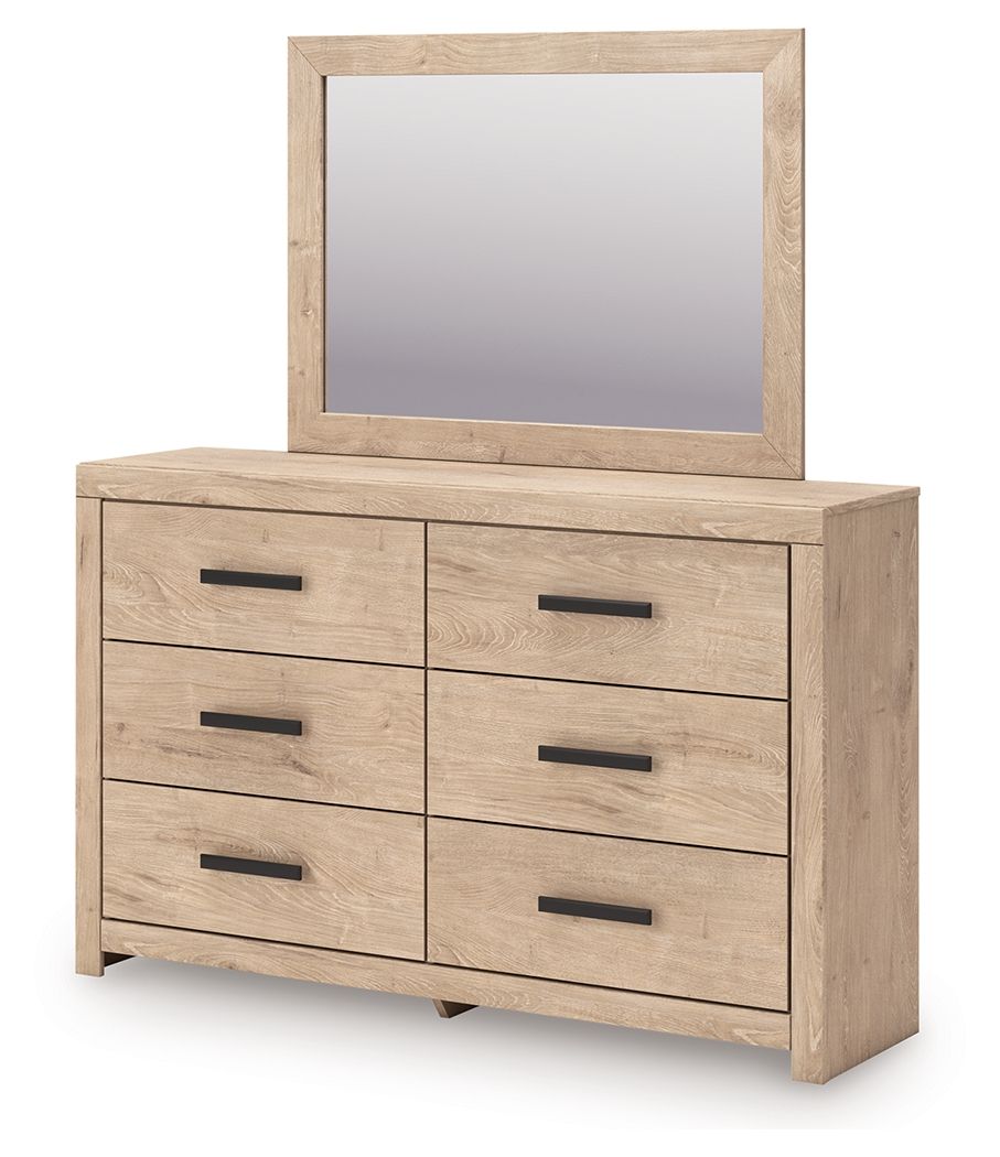 Sanginlane - Tan - Dresser and Mirror - Urban Living Furniture (Los Angeles, CA)