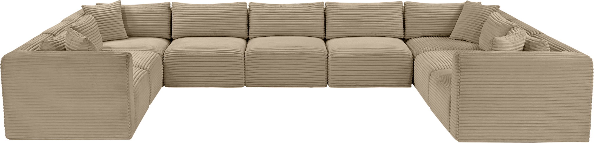 Shaggy - Fabric 9 Piece Modular U-Shaped Sectional - Urban Living Furniture (Los Angeles, CA)