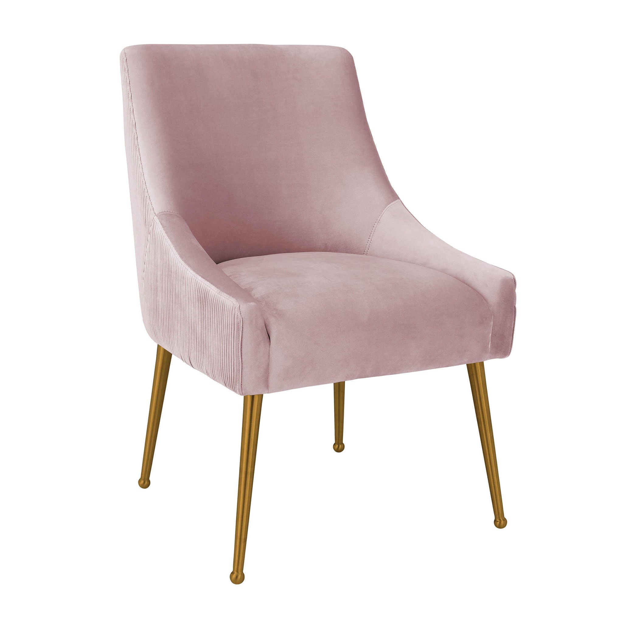 Beatrix - Velvet Side Chair - Pleated Mauve - Urban Living Furniture (Los Angeles, CA)