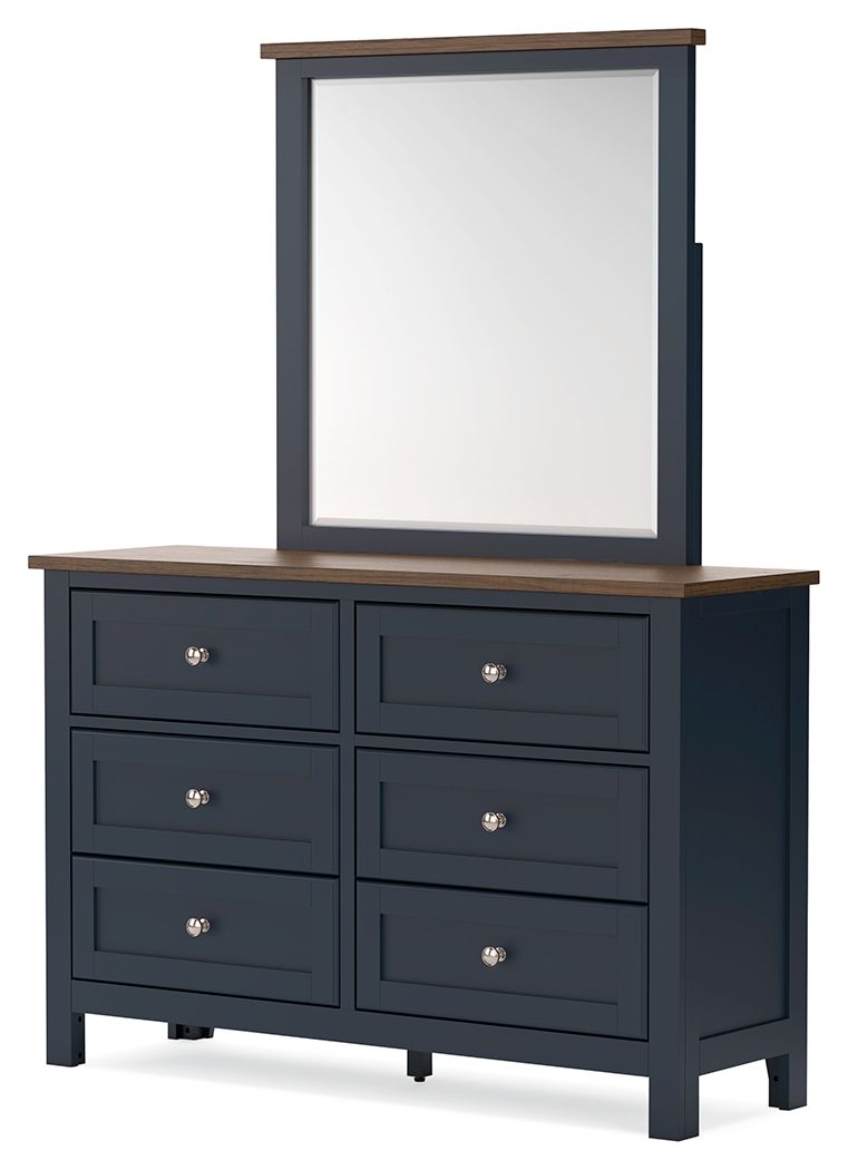 Landocken - Brown / Blue - Dresser and Mirror - Urban Living Furniture (Los Angeles, CA)