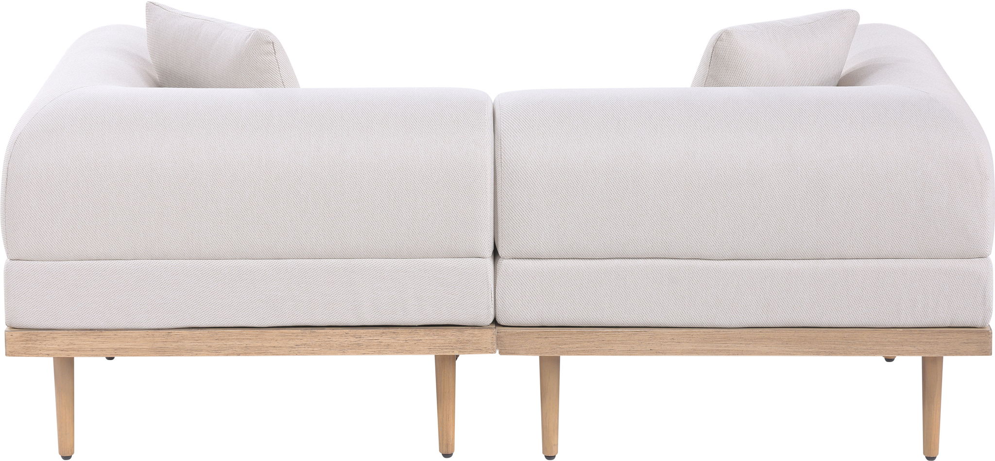 Laguna - 2 Piece Resilient Water Resistant Fabric 71" Upholstered Outdoor Patio Modular Loveseat - Urban Living Furniture (Los Angeles, CA)