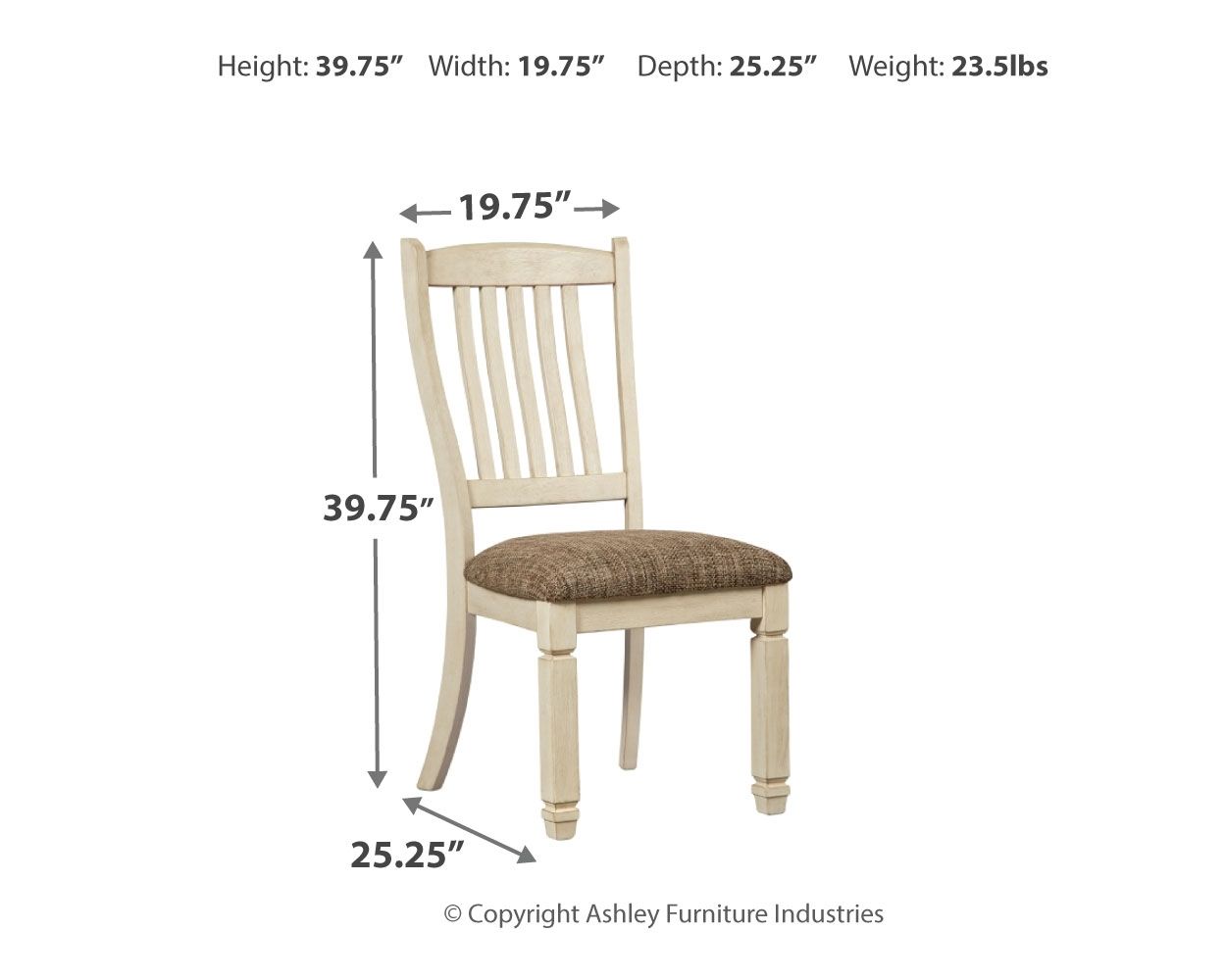 Bolanburg - Brown / Beige - Dining UPH Side Chair (Set of 2) - Rake Back - Urban Living Furniture (Los Angeles, CA)