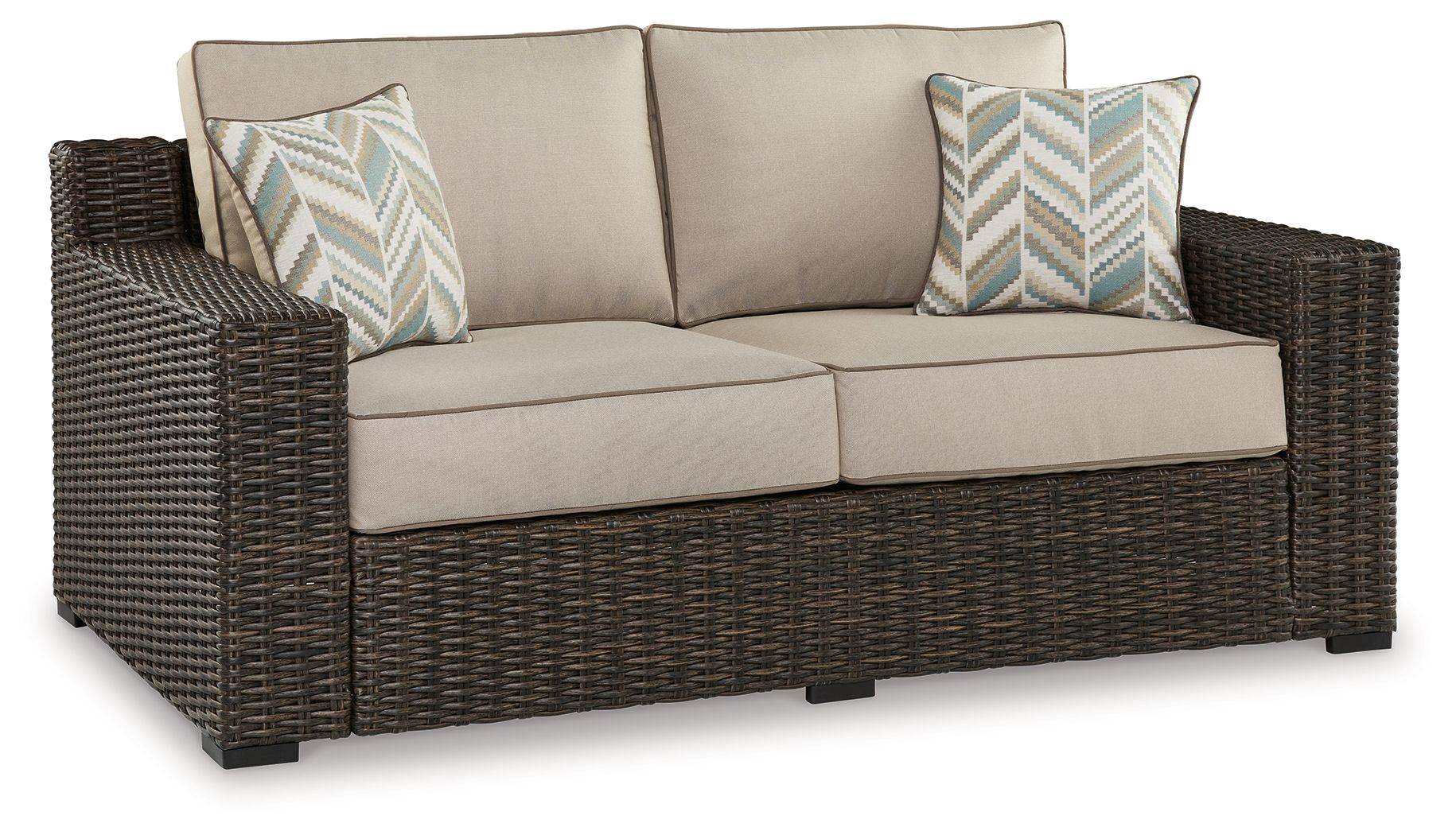 Coastline Bay - Brown - Loveseat W/Cushion - Urban Living Furniture (Los Angeles, CA)