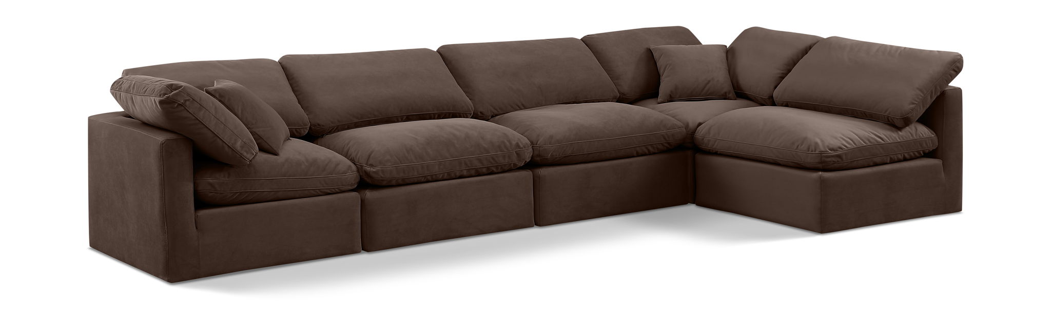 Indulge - Velvet 5 Piece Modular Sectional - Urban Living Furniture (Los Angeles, CA)