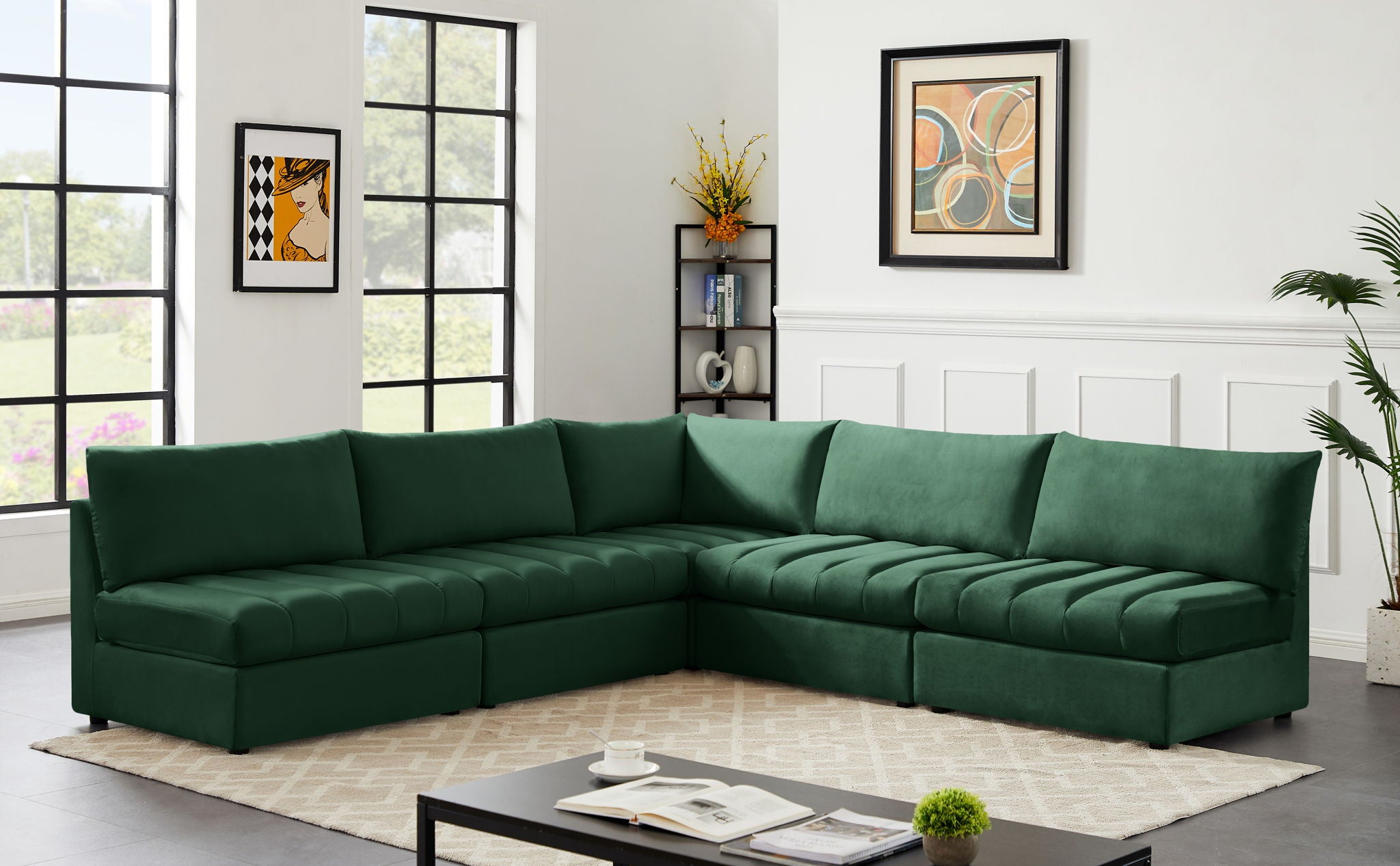 Jacob - Modular Corner Armless Sectional 5 Piece - Urban Living Furniture (Los Angeles, CA)