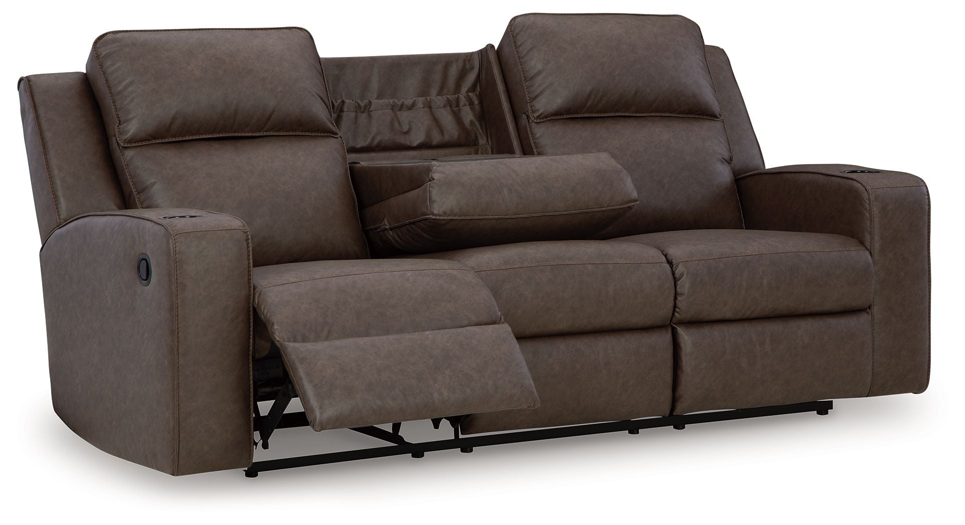 Lavenhorne - Granite - Rec Sofa W/Drop Down Table - Urban Living Furniture (Los Angeles, CA)