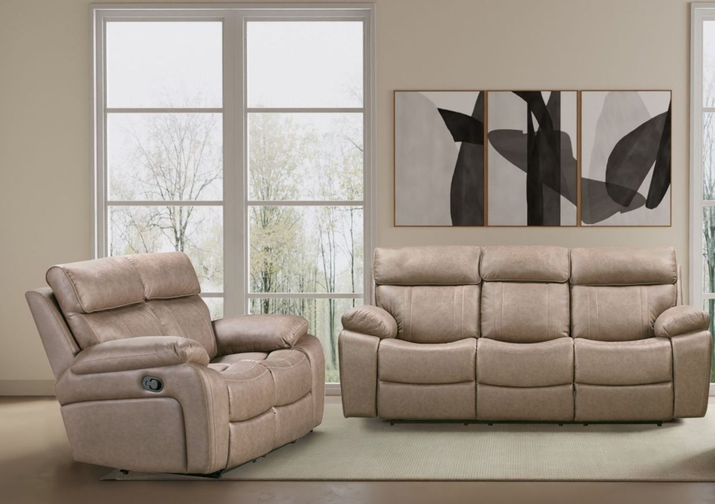 Theon - Manual Glider Reclining Sofa Set - Urban Living Furniture (Los Angeles, CA)
