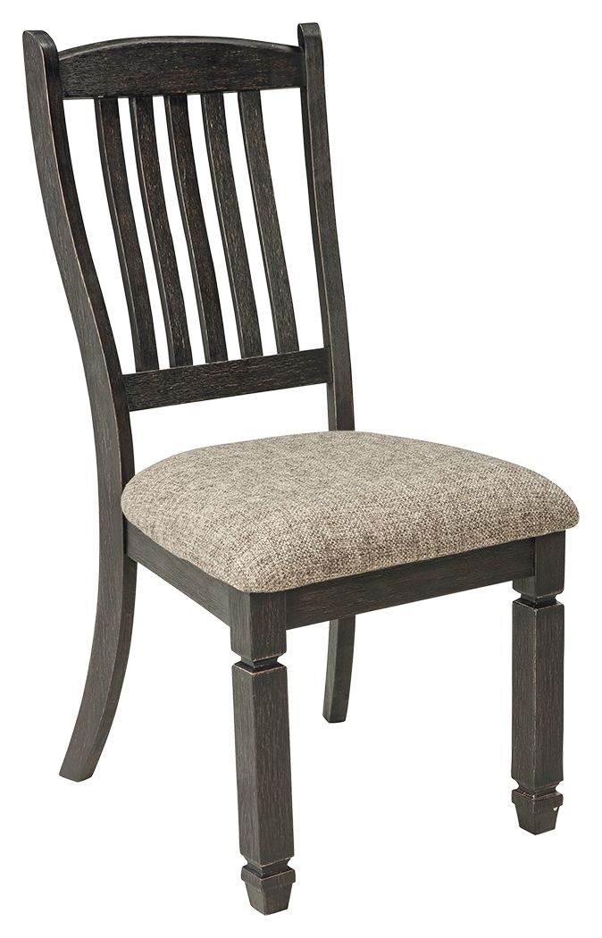 Tyler Creek - Black / Grayish Brown - Dining UPH Side Chair (Set of 2) - Slatback - Urban Living Furniture (Los Angeles, CA)